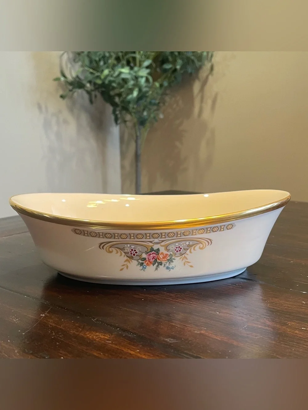 LENOX PORCELAIN VERSAILLES 8” OVAL VEGETABLE PLATE
